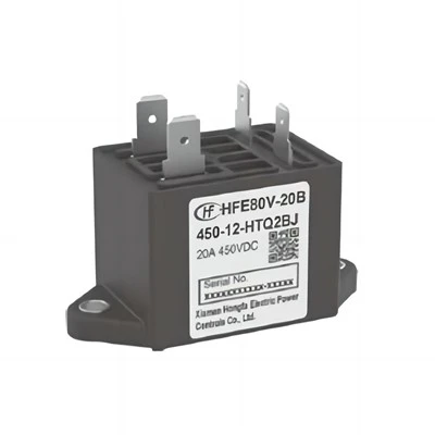 HONGFA HFE80V-20B کونٹیکٹر ریٹیڈ کنٹرول وولٹیج DC12V/24V 20A